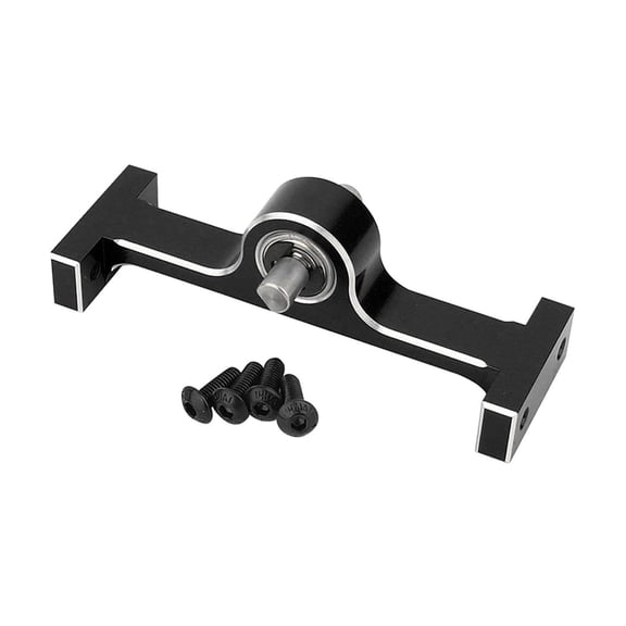 colcolo 1:10 RC Chassis Frame Transfer Case Chassis Builder for 1/10 RC Rock Crawler Black