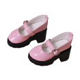 thumbnail image 1 of colcolo 1:4 Scale High Heeled Shoes,Doll Decoration,DIY Clothing Hands on Educational PU Leather Female Model Shoes Doll Figure Shoes pink, 1 of 8