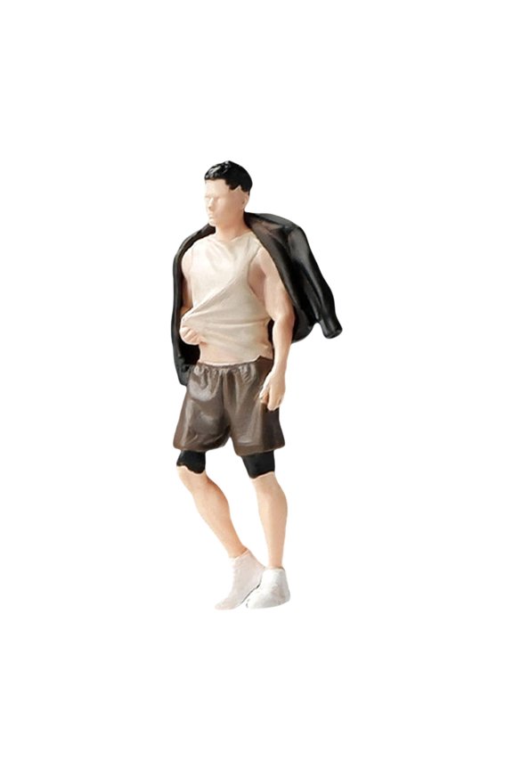 1:64 Model Figures Character Tiny Resin Figures Sand Table Layout Decoration