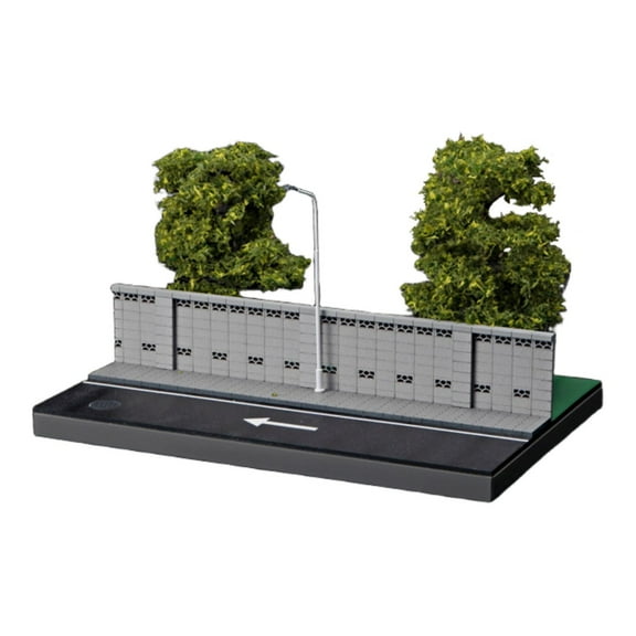 colcolo 1/64 Vehicle Model Display Case Scene Accessory for Diorama Sand Table Scene