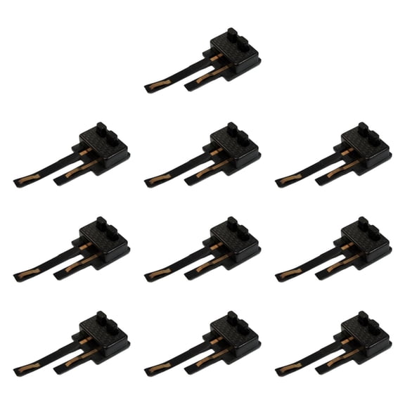 colcolo 10Pcs Model Trains HO Scale Digital Power Connecting Clips for 1/87 DIY Accs Black