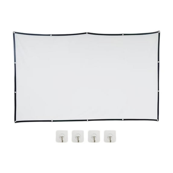 colcolo 16:9 Foldable Projection Screen Washable Compact Accessories Portable with Hooks 84inch