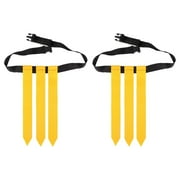 colcolo 2 Pieces Flag Football Belts Flag Football Set with Flags for Football Match Yellow