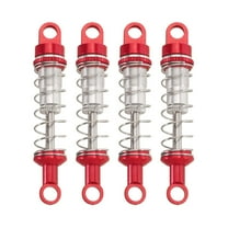 colcolo 4 Pieces Hydraulic Shock Absorbers for RC Car RC Shocks Replacement 60 mm Sturdy Spare Parts 1:12 Scale Dampers for MN168 D90 Red