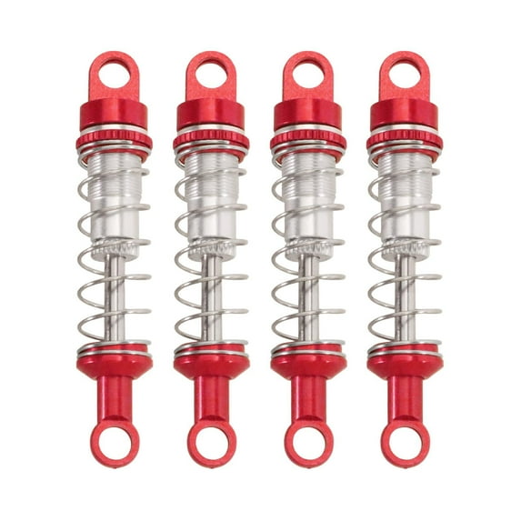 colcolo 4 Pieces Hydraulic Shock Absorbers for RC Car RC Shocks Replacement 60 mm Sturdy Spare Parts 1:12 Scale Dampers for MN168 D90 Red