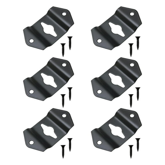 colcolo 6 Pieces Surround Speaker Wall Hanging Brackets Sturdy Accessory with Screws A