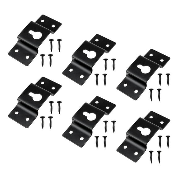 colcolo 6 Pieces Surround Speaker Wall Hanging Brackets Sturdy Accessory with Screws B