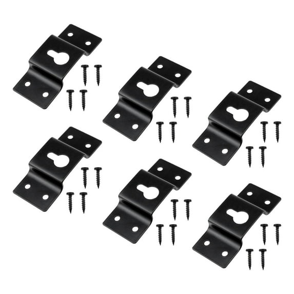 colcolo 6 Pieces Surround Speaker Wall Hanging Brackets Sturdy Accessory with Screws B