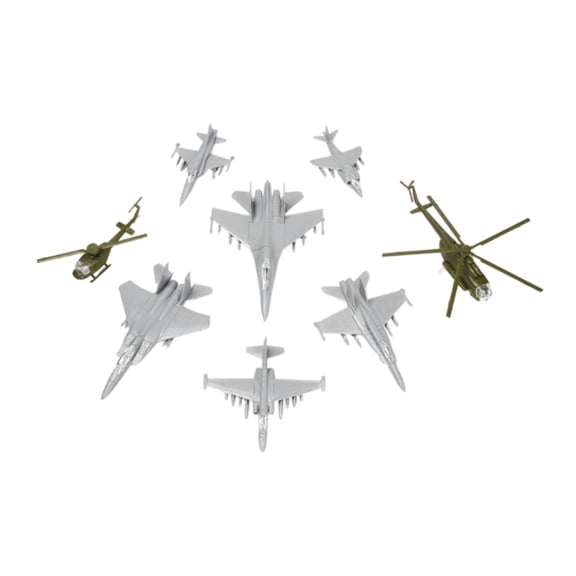 colcolo 8 Pieces Airplane Toy Model 1:144 Scale Model Airplane Aviation Collectibles A