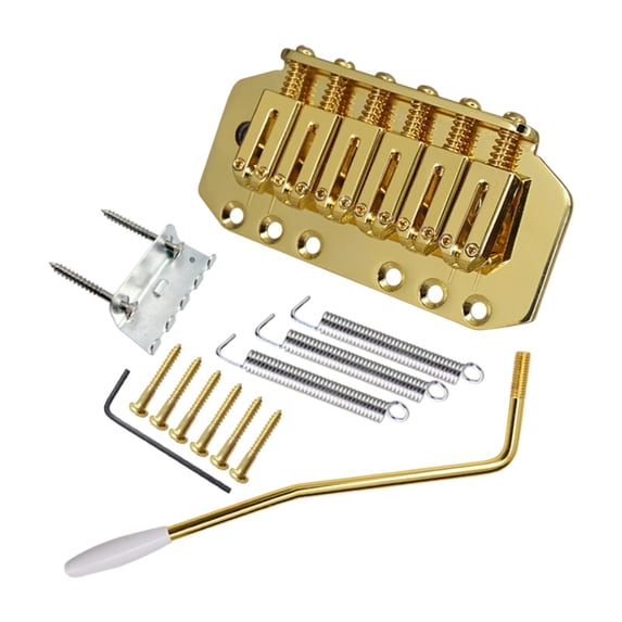colcolo 89mm Guitar Tremolo Bridge for s Electric Guitar ed Tailpiece gold