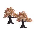 thumbnail image 1 of colcolo Architectural Tree Cherry Blossom Tree Branches Miniature Ornaments Model Trees 12cm 2Pcs, 1 of 8