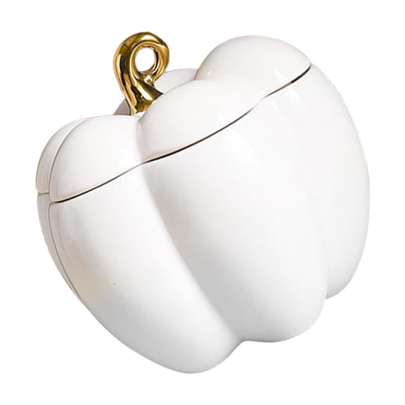 colcolo Ceramic Jar Dustproof Sweet Jar Snack Box Storage for Sugar Cereal Seasoning white