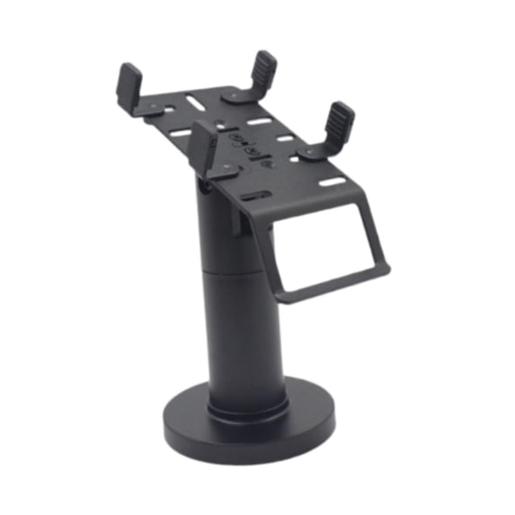 colcolo Credit Card Machine Stand Credit Card Terminal Stand Retail Store Adjustable Desk Swivel & Tilt Fully Wrap Pos Machine Stand Black