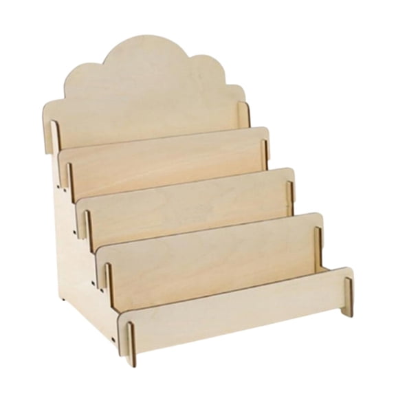 colcolo Greeting Card Display Stand 4 Tier for Vendor Event Bookstore Sticker Retail 30x26.4x35cm
