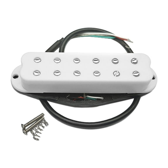 colcolo Guitar Pickup Single Coil Accessory Musical Instruments Electric Guitar Part White