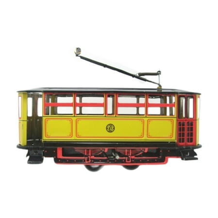 colcolo Miniature Model Tram Iron Decor Transport Car Model for Boys Girls Kids Gift