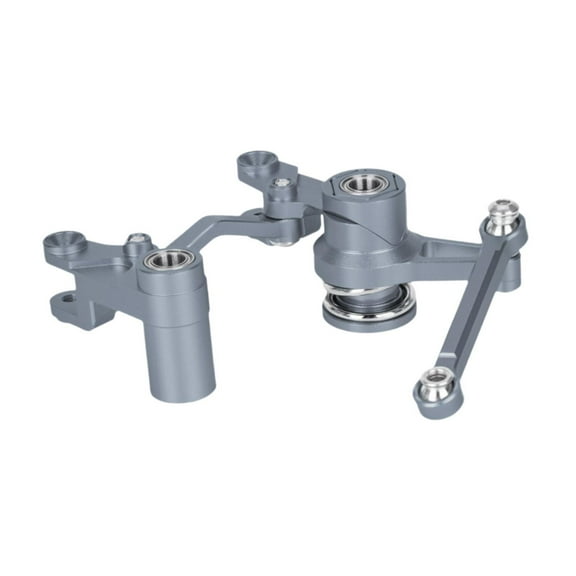 colcolo RC Car Steering Components Steering Components Professional DIY Modified Replacement RC Car Steering Assembly for 1:10 RC Car argent