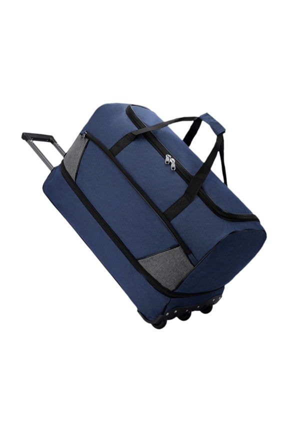 Rolling Garment Duffel Bag Multipurpose Lightweight Portable for Weekend Getaway Carrying Case Suit Dress Bag Water Resistant Blue S