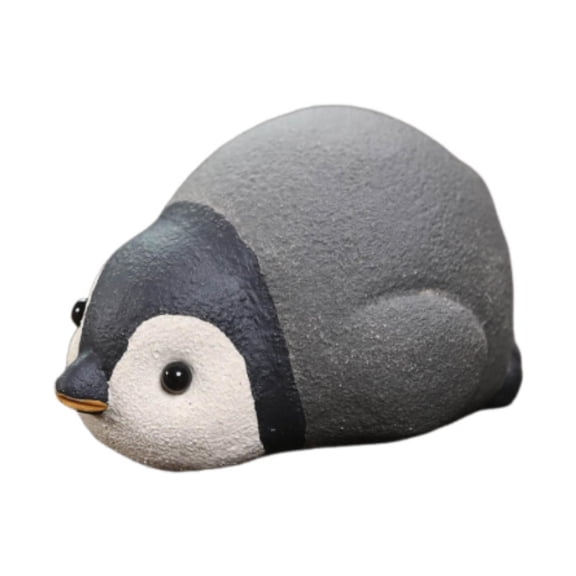 colcolo Tea Pet Figurine Tea Mini Sculpture for Garden Home Room Penguin