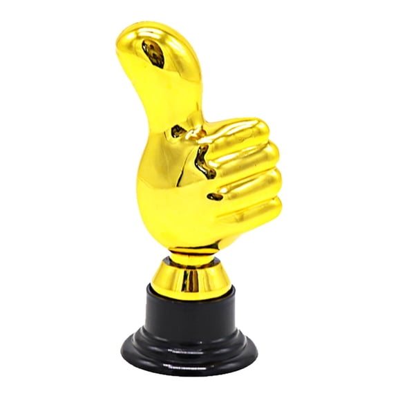 colcolo Thumbs up Trophy Award Decorations Fun for Employee Office Classroom Rewards Gold