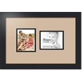 thumbnail image 1 of collage photo frame double mat with 2 - 4x5 openings and  black frame, 1 of 2