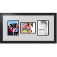 thumbnail image 1 of collage photo frame double mat with 3 - 5x7 openings and  black frame, 1 of 2