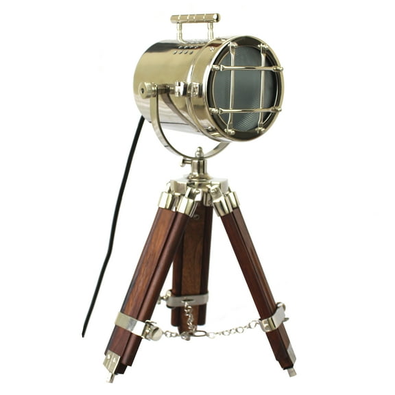 collectiblesBuy Tripod Floor Lamp Decorative Lamps Industrial Searchlight Table Lights Desk Spotlight