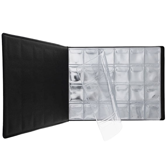 collection book Collector Collection Holder Book for Collectors 240 Pockets Transparent PVC Penny Collection Album Display for 25mm/0.98 Inch Souvenir Penny Collection Organizer for