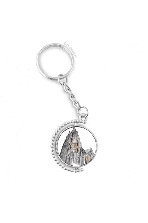 cologne cathedral in cologne germany rotatable keyholder disc accessories chain clip