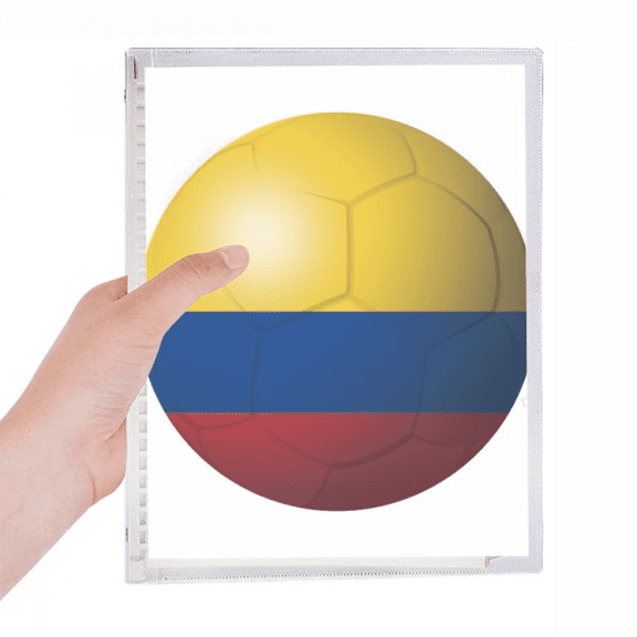 colombia national flag soccer football notebook loose diary refillable journal statiry