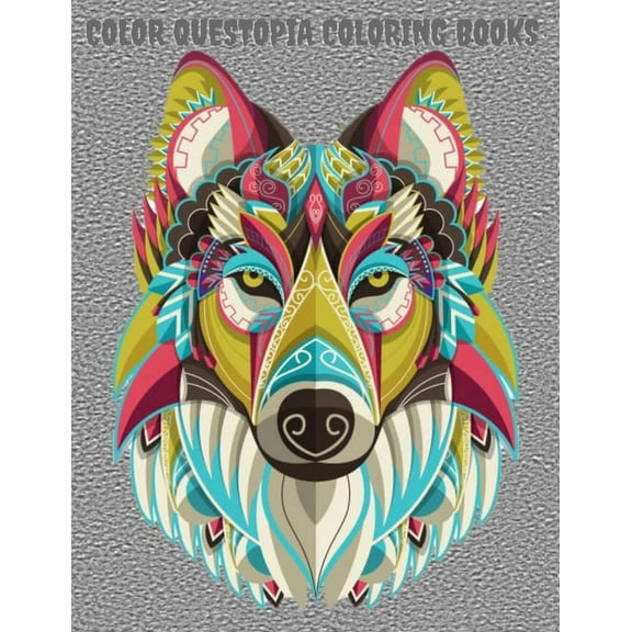 color questopia coloring books: Adult Coloring Book For Stress Relief and Relaxation, (Paperback)