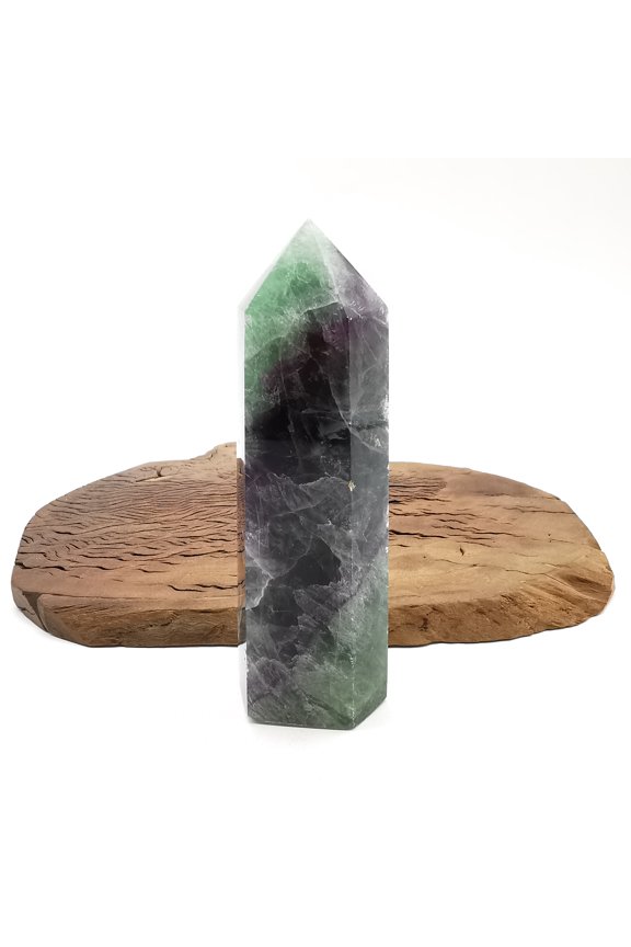 colored fluorite Crystal Towers ~ Natural Healing Crystal Point Obelisk for Reiki Healing and Crystal Grid 0.706kg