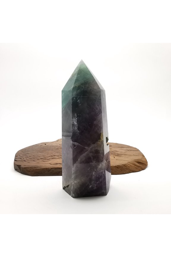 colored fluorite Crystal Towers ~ Natural Healing Crystal Point Obelisk for Reiki Healing and Crystal Grid 1.694kg