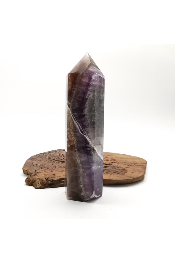 colored fluorite Crystal Towers ~ Natural Healing Crystal Point Obelisk for Reiki Healing and Crystal Grid 1.847kg
