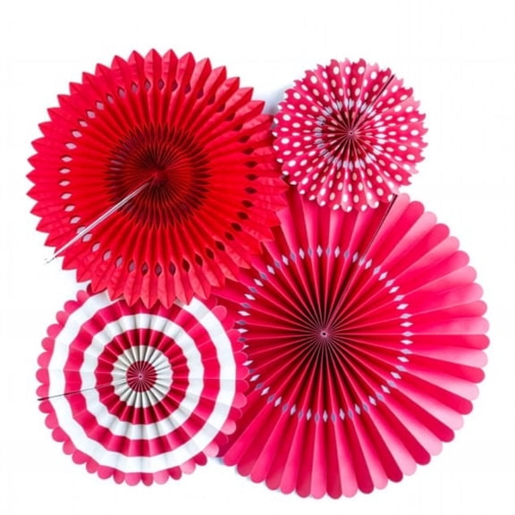 colored pinwheels (set 4)- red