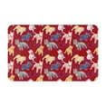 thumbnail image 1 of colorful Dog print Front Door Mat, Indoor Mats for Bedroom Bathroom Kitchen, Floor Mat Non-Slip, Soft Carpet Floor Cover Machine Washable Entryway Mat - 20x31.5in, 1 of 5