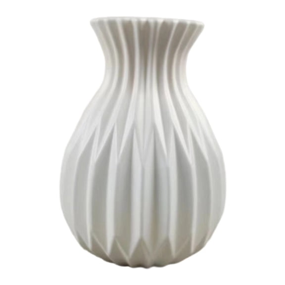 colorful for Mini Unbreakable Plastic Flower Vase, 17Cm Tall With Weighted Leak-Proof Base, For Table centers And Desk Decor, for Fresh Blooms And Artificial Arrangements(White)