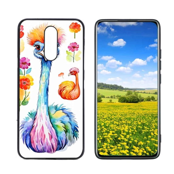 colorful-Ostrich-365 Phone Case, Designed for Harmony 3 Case Soft Silicon for women girls boys wife gift,Shockproof Phone Cover
