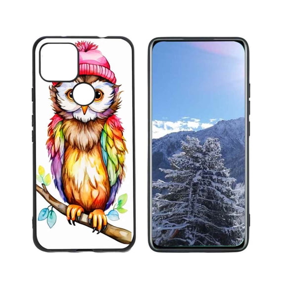 colorful-Owl-Monkey-364 Phone Case, Designed for Google Pixel 5A 5G Case Soft Silicon for women girls boys wife gift,Shockproof Phone Cover