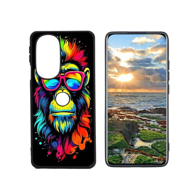 colorfulSakiMonkey440 phone case for Moto Edge+ (2022） for Women Men