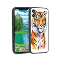 thumbnail image 1 of colorful-Tiger-532 Phone Case, Designed for iPhone 12 Case Soft Silicon for women girls boys wife gift,Shockproof Phone Cover, 1 of 1