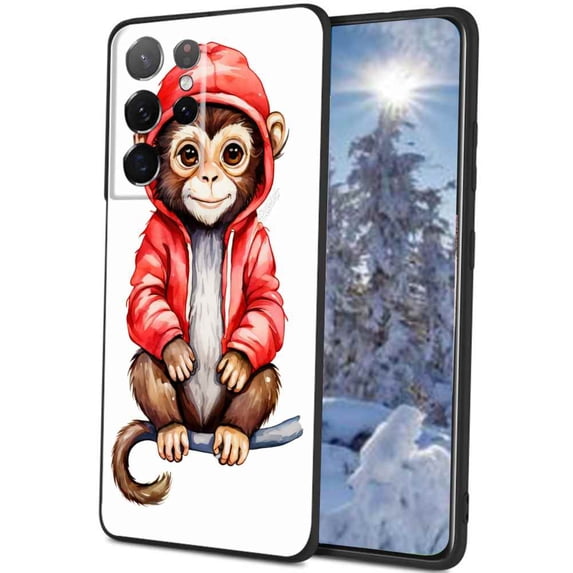 colorful-Titi-Monkey-534 Phone Case, Designed for Samsung Galaxy S23 Ultra Case Soft Silicon for women girls boys wife gift,Shockproof Phone Cover