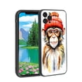 thumbnail image 1 of colorful-Toque-Macaque-536 Phone Case, Designed for iPhone 11 Pro Max Case Soft Silicon for women girls boys wife gift,Shockproof Phone Cover, 1 of 1