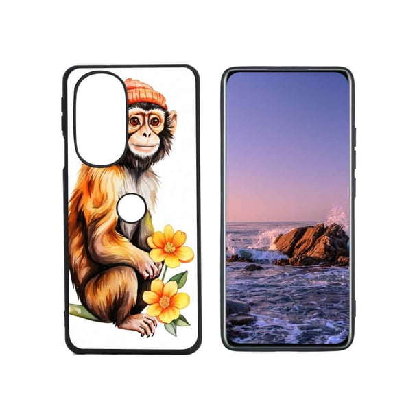 colorful-Tufted-Capuchin Phone Case, Designed for Motorola Edge Plus 2022 Case Soft Silicon for women girls boys wife gift,Shockproof Phone Cover