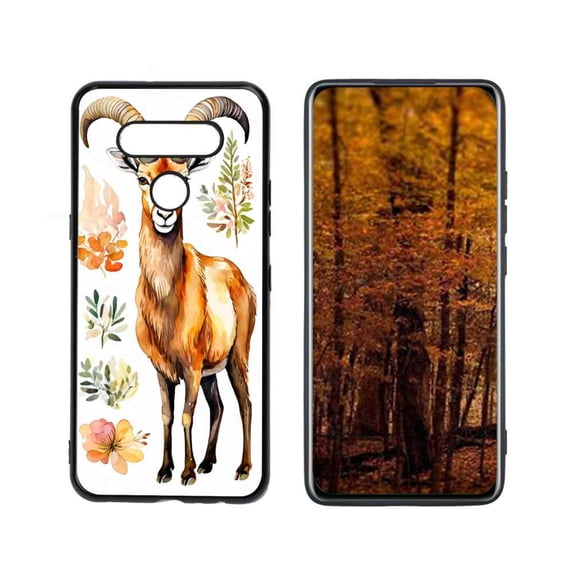 colorful-Walia-Ibex Phone Case, Designed for LG Q51 Case Soft Silicon for women girls boys wife gift,Shockproof Phone Cover