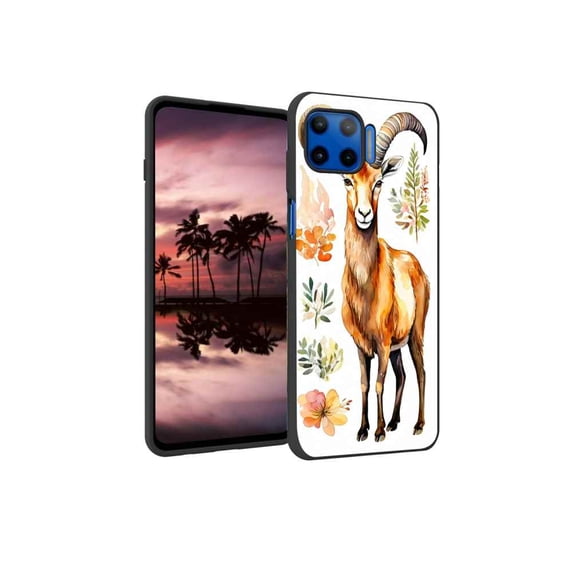 colorful-Walia-Ibex Phone Case, Designed for Moto One 5G Case Soft Silicon for women girls boys wife gift,Shockproof Phone Cover