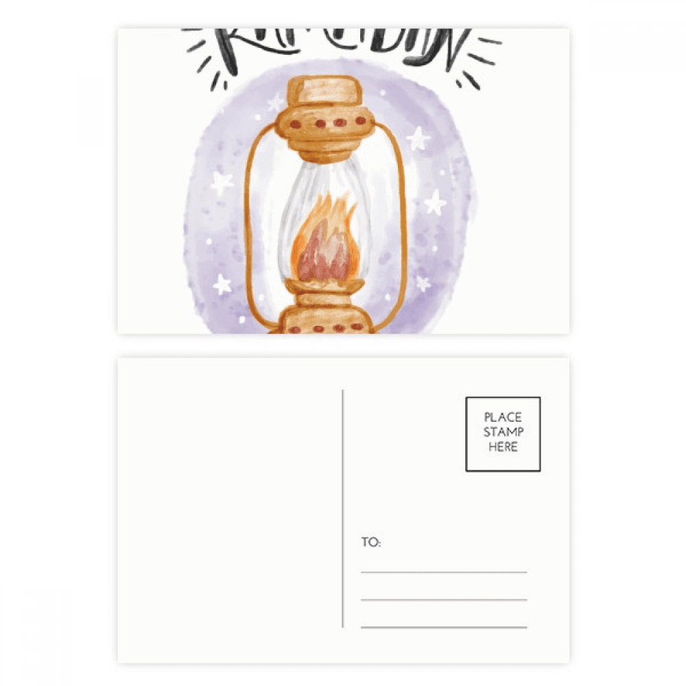 colorful barn cartoon pattern postcard set birthday mailing thanks greeting card