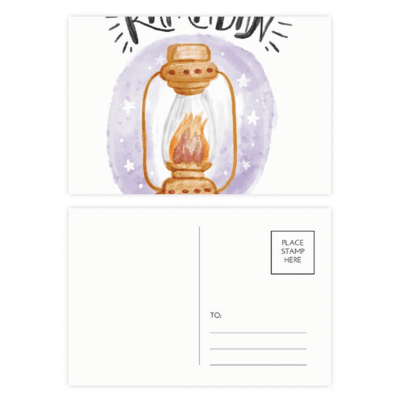 colorful barn cartoon pattern postcard set birthday mailing thanks greeting card