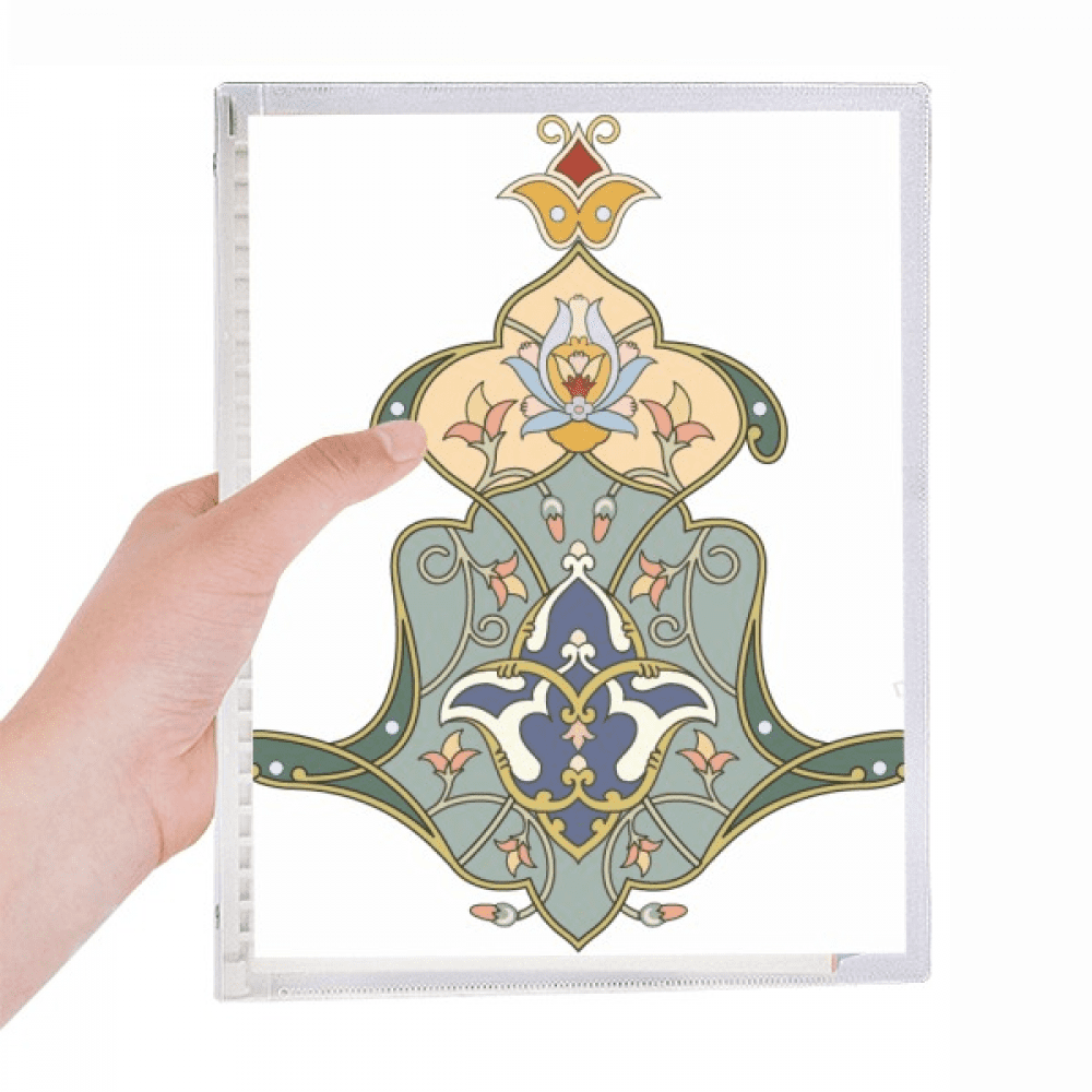 colorful baroque illustration pattern notebook loose diary refillable journal statiry