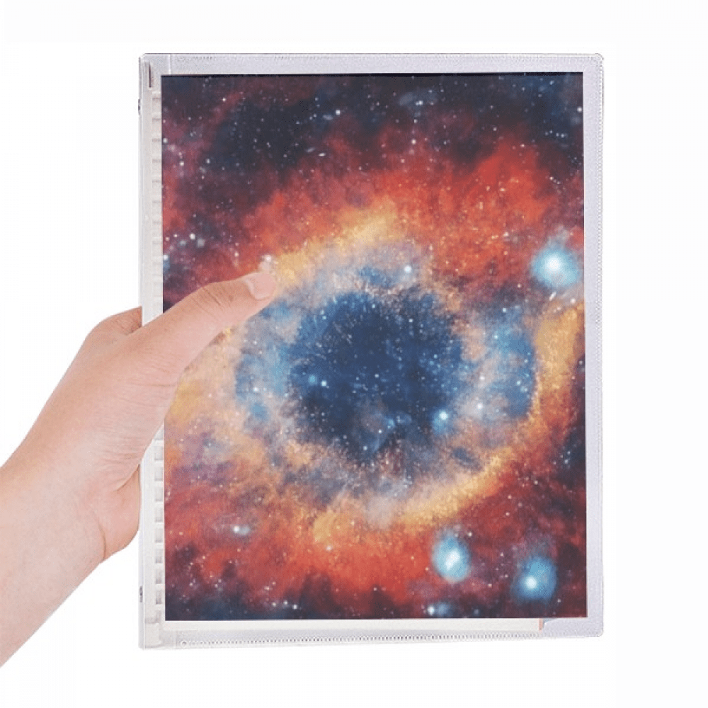 colorful eye nebula universe eye pattern notebook loose diary refillable journal statiry